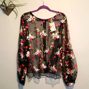 Spring floral top 3X